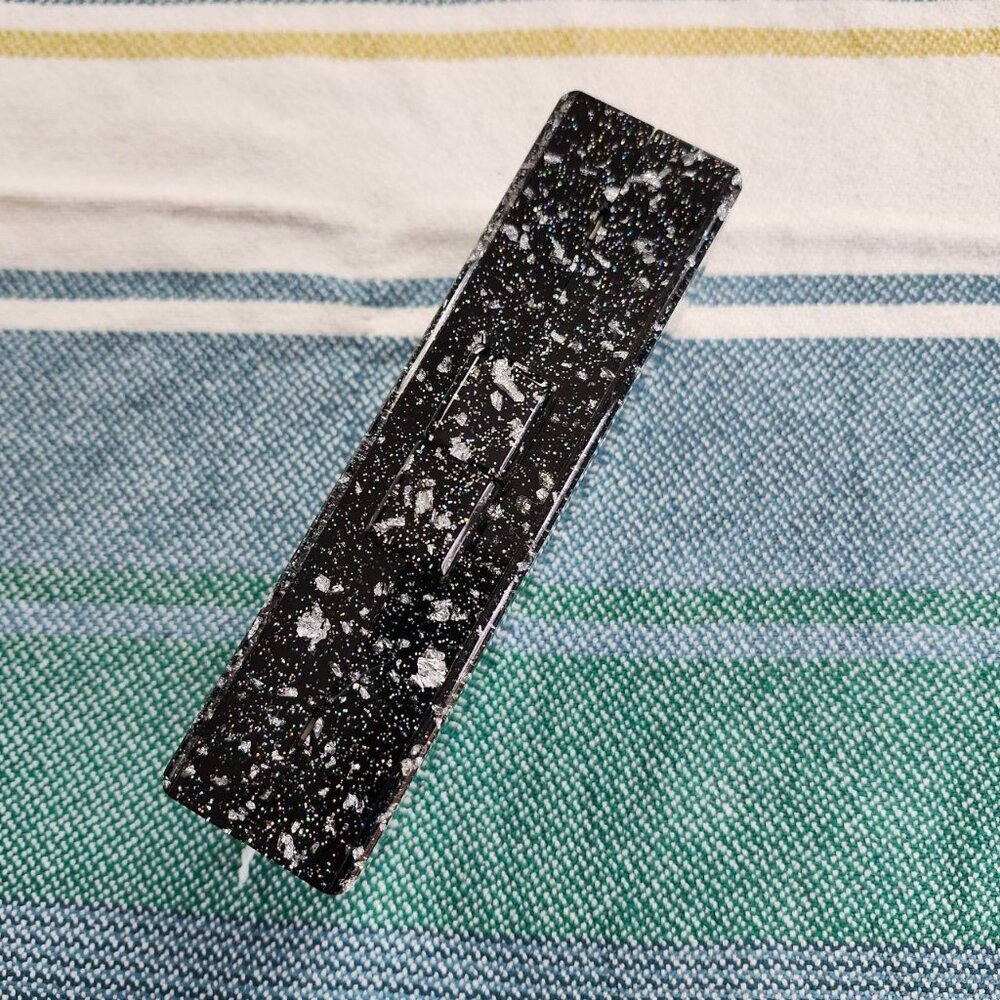 black silver confetti acrylic evening bag Confetti - Picture 2 of 3